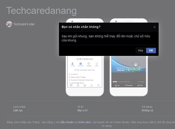 Khi hộp thoại xuất hiện trên màn hình, nhấn vào OK để hoàn tất