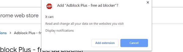 Nhấp vào mục Add extension