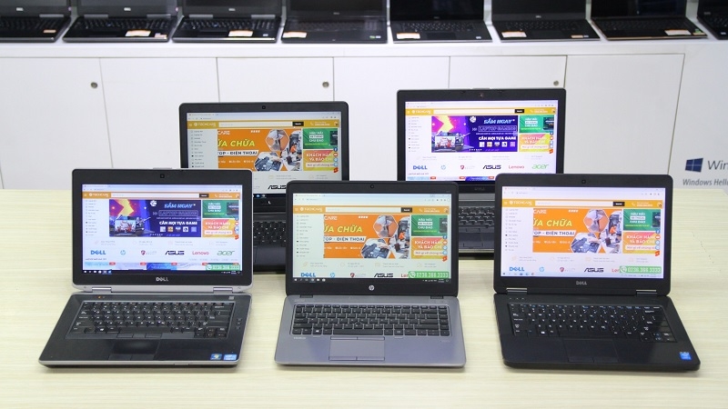 Phân khúc thị trường theo giá của laptop văn phòng cũ ở Techcare Đà Nẵng