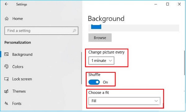 Trong phần này còn có một vài tuỳ chọn khác