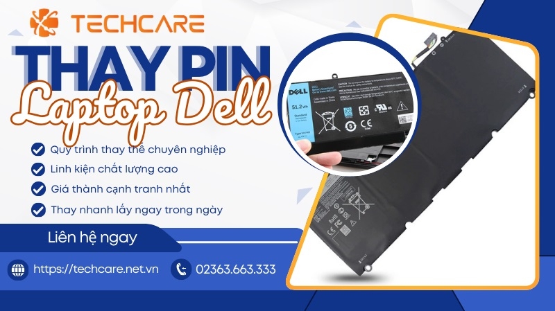 Địa chỉ thay pin laptop Dell tại Đà Nẵng