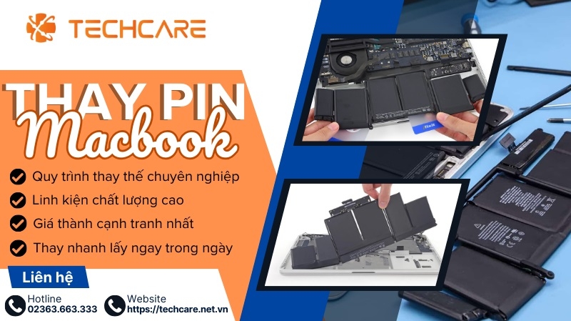 Thay pin laptop Macbook chính hãng ở đâu uy tín và giá rẻ?