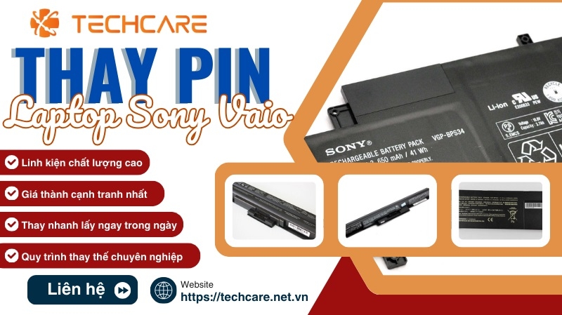 Địa chỉ thay pin laptop Sony Vaio tại Đà Nẵng Địa chỉ thay pin laptop Sony Vaio tại Đà Nẵng