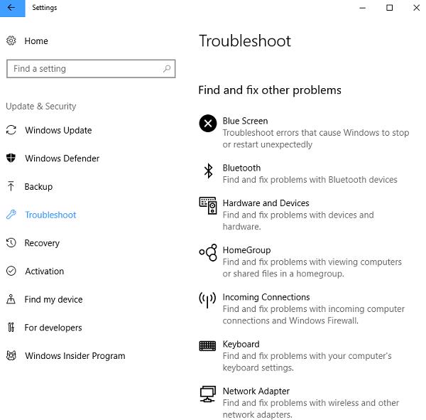 Các lỗi hệ điều hành windows cơ bản