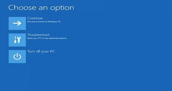 Nhấn chọn vào Troubleshoot trên menu đó