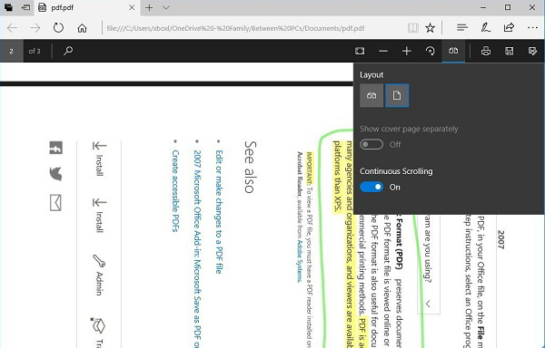 Có thể xoay tài liệu