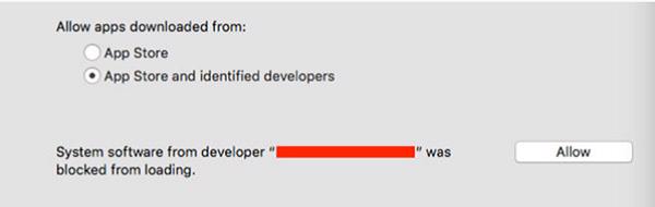 Lưu ý đối với phiên bản lớn hơn (10.13.x), các bạn cần phải chọn vào Allow too