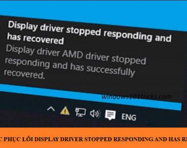 display driver stopped responding and has recovered