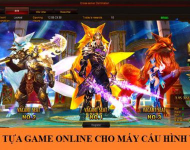 game online cho may cau hinh yeu