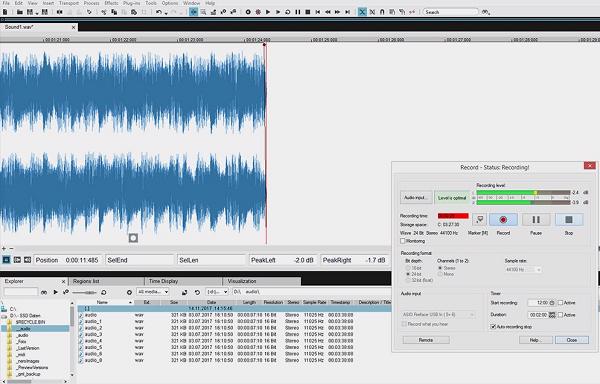 Phần mềm Sound Forge Audio Studio