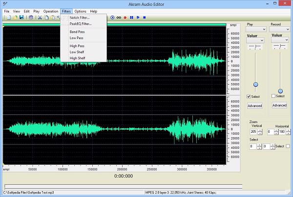 Phần mềm Akram Audio Editor
