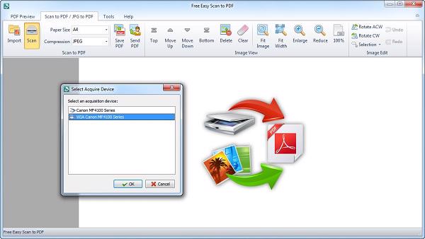 Phần mềm scan trên máy tính - Free Easy Scan to PDF