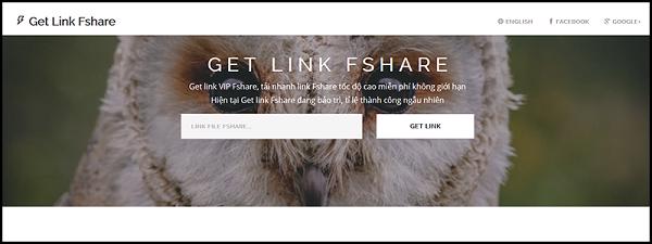 Trang web tải fshare tốc độ cao với getlinkfshare.com