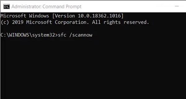 Nhập tiếp sfc/ scannow vào công cụ Command Prompt